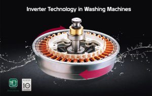 ماشین لباسشویی اینورتر بدون تسمه چیست؟ « مزیت inverter »