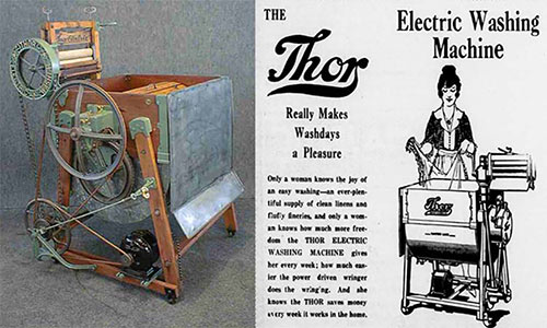 تاریخچه ماشین لباسشویی و مخترع آن