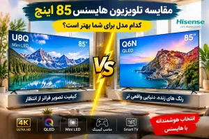 قیمت تلویزیون 85 اینچ هایسنس بررسی تخصصی جدیدترین مدل‌ها